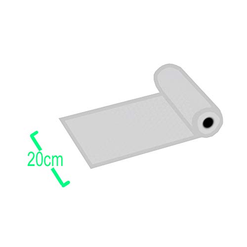 Palucart - 2 Rollos para envasar alimentos al vacío - Medidas 20 cm x 600 cm - Rollo gofrado - Bolsas al vacío para alimentos - Se adaptan a medida