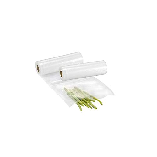 Palucart - Bolsas al vacío para alimentos, 2 rollos al vacío, tamaño 15 cm x 600 cm, rollo gofrado, bolsas para envasar al vacío, apto para la medida