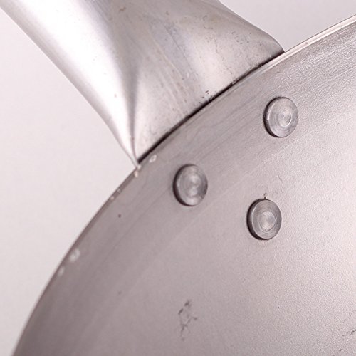 Pamai Pai® Wok Sartén diámetro 35 cm Base Redonda asiáticas Hierro Sartén Wok Sartén Inducción