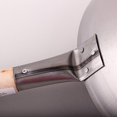 Pamai Pai® Wok Sartén diámetro 35 cm Fondo Plano Hierro asiáticas Sartén Wok Sartén Inducción
