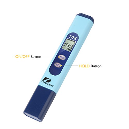 Pancellent Medidor de Prueba de Calidad del Agua TDS PH 2 en 1 Conjunto 0-9990 PPM Rango de medición 1 Resolución PPM 2% Precisión de Lectura (Amarillo)