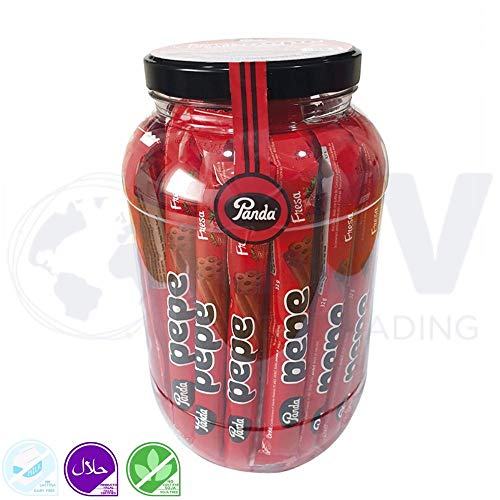 Panda Regaliz Pepe Fresa- Tarro de Regalices Rojos 40 Uds.