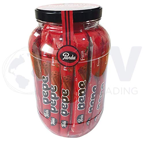 Panda Regaliz Pepe Fresa- Tarro de Regalices Rojos 40 Uds.