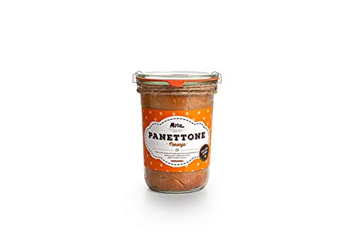 Panettone artesanal en vasocottura con molde reutilizable. Naranja