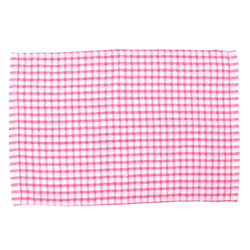 Paños de cocina Bestonzon, 3 unidades, absorbentes, para vajilla, 100 % de algodón, color rojo