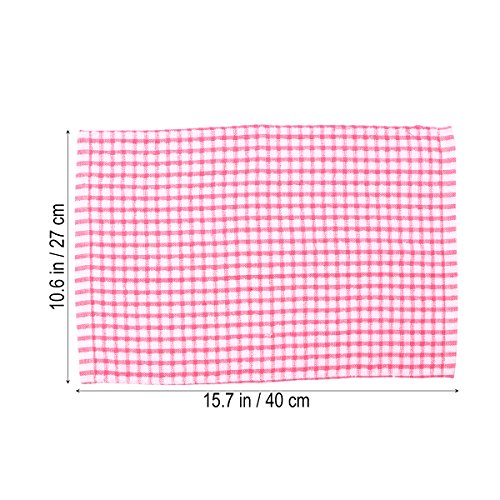 Paños de cocina Bestonzon, 3 unidades, absorbentes, para vajilla, 100 % de algodón, color rojo
