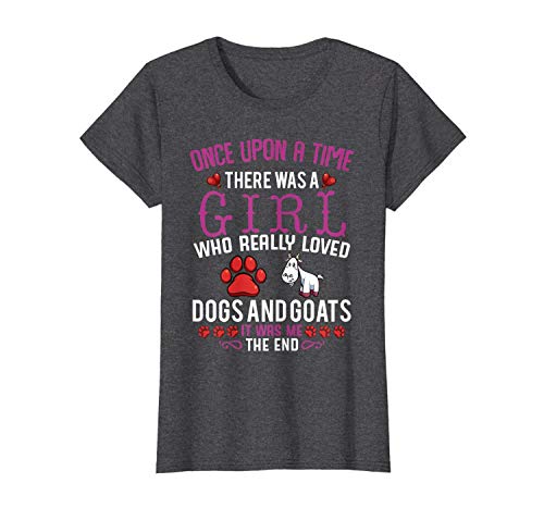 Pantalón corto con diseño de onza y texto en inglés "A Time There Was A Girl Love Dogs & Goats Animal multicolor L