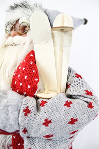 Papá Noel Figura decorativa Navidad Hombres (aprox. 60 cm Decoración Papá Noel Santa claus| 6 modelos distintos a elegir
