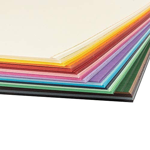 Papel color surtido | Cartulina DIN A4 de 220 g/m2, 20 colores diferentes, 100 hojas