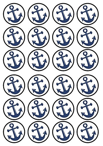 Papel de arroz comestible decorativo premium edulcorado con vainilla para tartas comestibles de ancla marinera