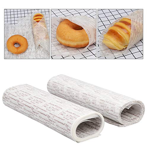 Papel de cera TsunNee, papel de regalo, papel de regalo, papel de regalo, 24,8 x 21,8 cm, paquete de 100