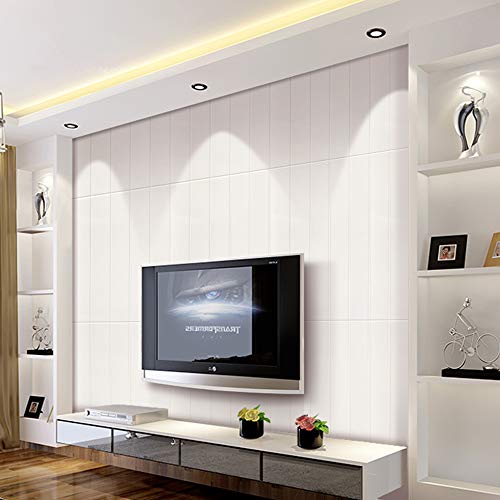 Papel pintado efecto madera 3D – Pegatinas de pared de madera autoadhesivas de espuma de polietileno para sala de estar, dormitorio, hogar o oficina