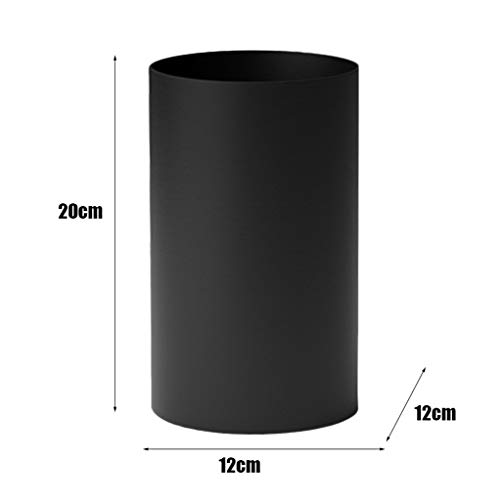 Papelera baño Bote de basura Oficina de escritorio Negro dormitorio papelera, de la superficie helada de una sola pieza de basura Conformación de materiales ABS de Protección Ambiental de Can Cubo de