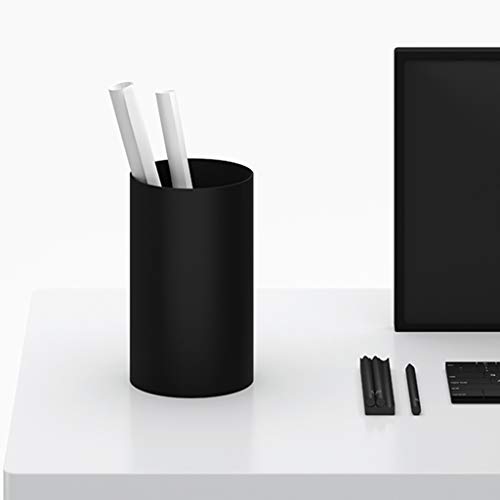 Papelera baño Bote de basura Oficina de escritorio Negro dormitorio papelera, de la superficie helada de una sola pieza de basura Conformación de materiales ABS de Protección Ambiental de Can Cubo de