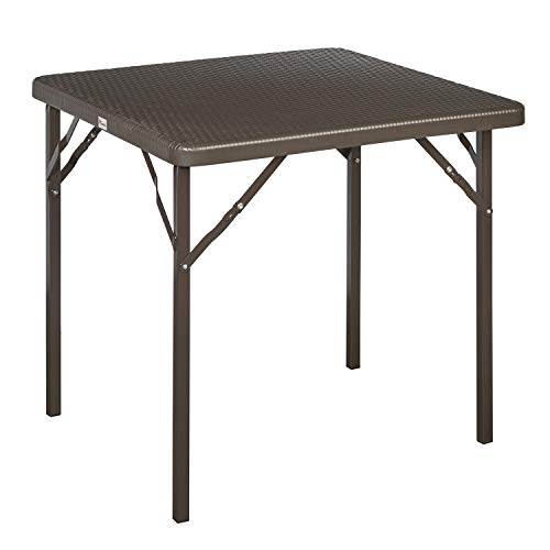 PAPILLON 8043801 Mesa Plegable Cuadrada Marron 78x78x72 cm