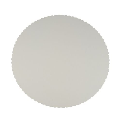 Papstar 81195, 10 Bases de cartón para tarta, pure, redondo, diámetro 30 centimeter, blanco, con borde dentado