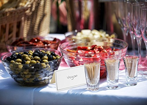 Paquete de 100 tarjetas de lugar – pequeñas tarjetas de tienda de campaña, paneles de mesa plegables con borde de lámina plateada, ideal para bodas, banquetes, eventos, 5 x 8,9 cm