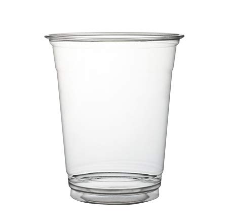 Paquete de 100 tazas de plástico con tapas/tazas de café de hielo con tapas de cúpula/tazas de batido - 340 ml