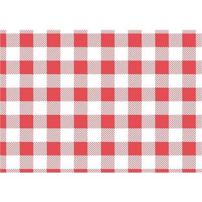 Paquete de: 200 Papel antigrasas cuadros rojos - 250x250mm (Juego 200)