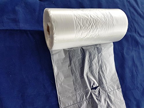 (Paquete de 2500 bolsas) HDPE 18 x 4 x 35 cm, aprox. 26 x 35 cm, CONTADOR Bolsas de polietileno en rollo, bolsas de plástico Paquete de empaque de alimentos Producto seguro para desechar (2500)