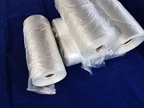 (Paquete de 2500 bolsas) HDPE 18 x 4 x 35 cm, aprox. 26 x 35 cm, CONTADOR Bolsas de polietileno en rollo, bolsas de plástico Paquete de empaque de alimentos Producto seguro para desechar (2500)