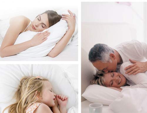 Par de fundas de almohada de lujo Rayyan Linen de algodón egipcio de 400 hilos, color blanco, 50 x 75 cm | Solo fundas de almohada