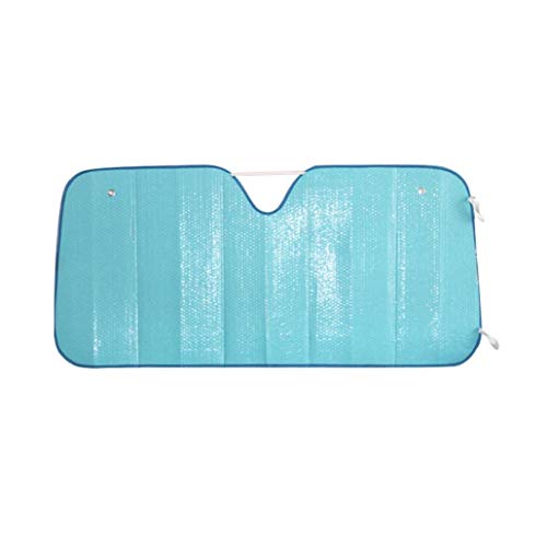 Parabrisas del Coche Parasol bloquea los Rayos UV Parasol Protector automático de la Ventana Delantera Parasol Visera de la Cubierta Se Adapta a los Parabrisas de Varios tamaños 1Pc Azul