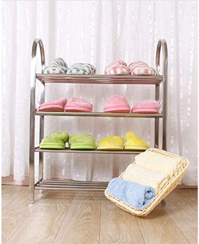 Pared pintura Acero Inoxidable Estante del Zapato Grueso y Espeso Combinación de múltiples Capas combinada de Almacenamiento en Rack Taburete Cambiar Zapatos