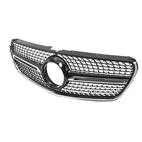 Parrilla Delantera Rejilla delantera for Mercedes W447 Clase V V200 220250260 15-18 Sin CÁMARA Diamante negro