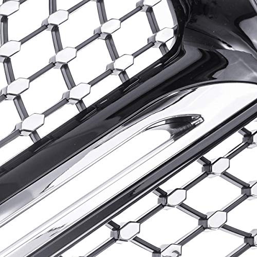 Parrilla Delantera Rejilla delantera for Mercedes W447 Clase V V200 220250260 15-18 Sin CÁMARA Diamante negro