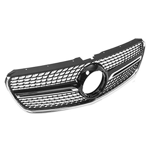 Parrilla Delantera Rejilla delantera for Mercedes W447 Clase V V200 220250260 15-18 Sin CÁMARA Diamante negro