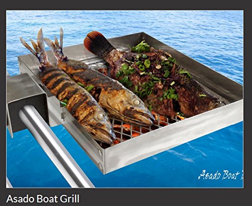 Parrilla para Barco Norcom Steel F-005, Barbacoa instantánea para Asar a la Parrilla