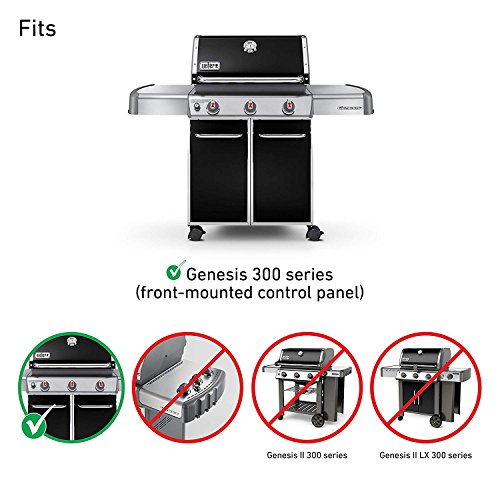 Parrillas de Gas BBQ Onlyfire Flavorizer Barras aromatizantes de Porcelana esmaltada para la Serie Genesis 300 (Juego de 5/44.5cm x 5.7cm x 6cm)
