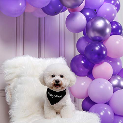 PartyWoo Globos Morados, Globos de Helio 70 Piezas 12 Pulgadas Globos Morado Lilac Globos Globo Violeta Globos Lavanda y Globos Morados Metalizados para Fiesta Cumpleaños, Boda Fiesta