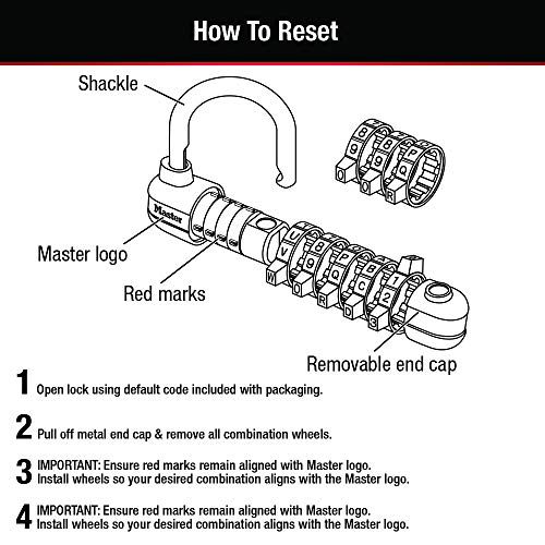 Password Plus Combination Lock, Hardened Steel Shackle, 2 1/2'' Wide, Silver, Sold as 1 Each