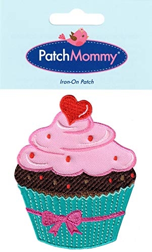 PatchMommy Cupcake Muffin Magdalena Parche Termoadhesivo Parche Bordado para Ropa - Parches Infantiles y Apliques para Niños