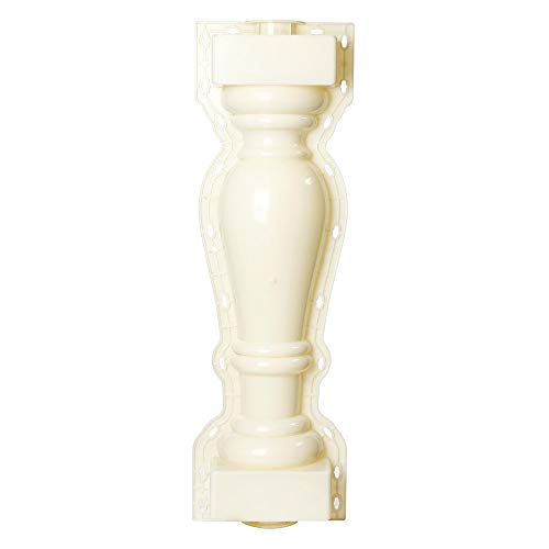Path Maker Que pavimenta los moldes, 2pcs Romana Rail Columna del Molde Cerca del jardín Ladrillos de Cemento de hormigón del Molde Balaustradas (Color : White, Size : One Size)