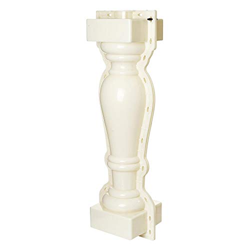 Path Maker Que pavimenta los moldes, 2pcs Romana Rail Columna del Molde Cerca del jardín Ladrillos de Cemento de hormigón del Molde Balaustradas (Color : White, Size : One Size)