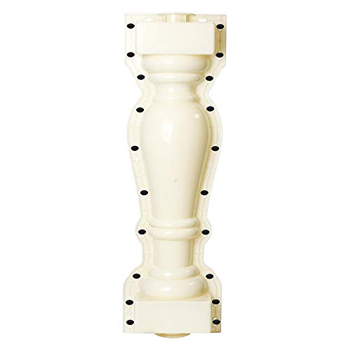 Path Maker Que pavimenta los moldes, 2pcs Romana Rail Columna del Molde Cerca del jardín Ladrillos de Cemento de hormigón del Molde Balaustradas (Color : White, Size : One Size)