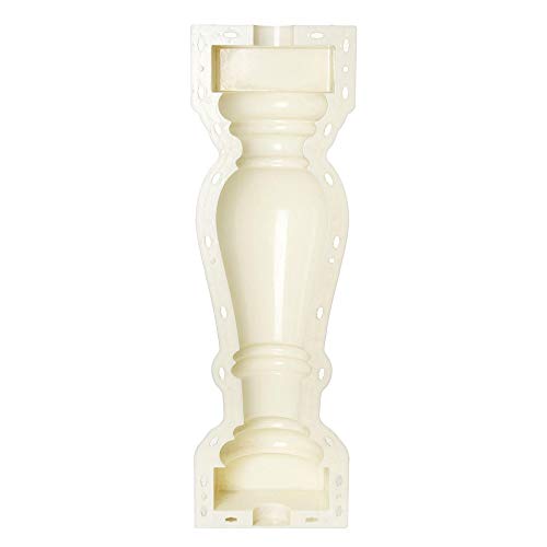 Path Maker Que pavimenta los moldes, 2pcs Romana Rail Columna del Molde Cerca del jardín Ladrillos de Cemento de hormigón del Molde Balaustradas (Color : White, Size : One Size)