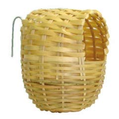 PCMOVILES 4 NIDOS DE Mimbre para Diamantes MANDARINES EXOTICOS Y Otros PAJAROS Tropicales