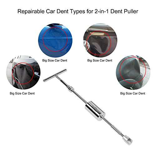 PDR kit abolladuras coche, Herramientas de Reparación de Abolladuras de Automóviles Sin Pintura, Extractor de Abolladuras 2 en 1, Remoción de Abolladuras, Daños Ocasionados por Granizo