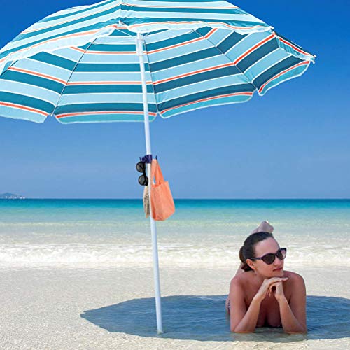 Peahop Gancho para sombrilla de Playa, 2 Piezas Gancho para Colgar sombrilla de Playa Gancho para Colgar sombrilla de plástico para Toallas Sombreros Ropa Bolsas