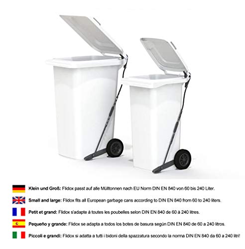 Pedal FLIDOX regulable para contenedores de basura para eliminar residuos de forma higiénica y con las manos libres