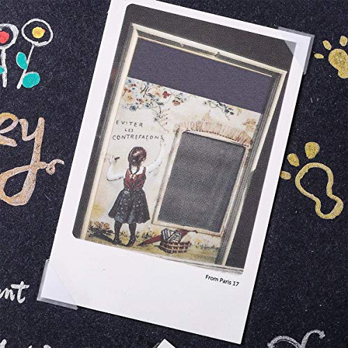 Pegatinas autoadhesivas para esquinas de fotos, 10 hojas de pegatinas para bordes de fotos (transparentes)