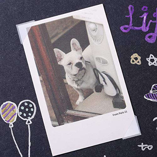 Pegatinas autoadhesivas para esquinas de fotos, 10 hojas de pegatinas para bordes de fotos (transparentes)