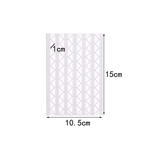 Pegatinas autoadhesivas para esquinas de fotos, 10 hojas de pegatinas para bordes de fotos (transparentes)