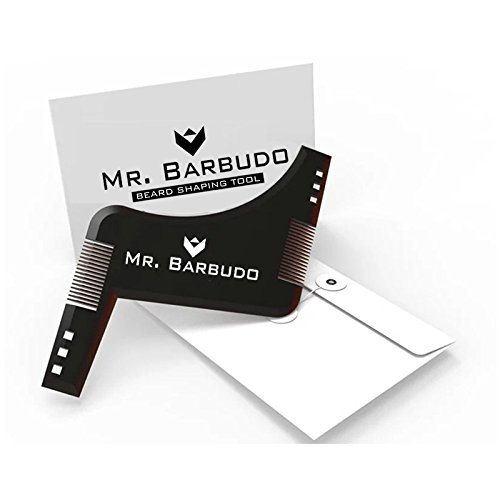 Peine Barba Plantilla Guia para Hombre Talla única Afeitado de Mr. Barbudo