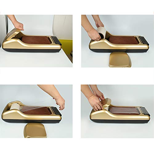 Película desechable para zapatos para oficina en casa, máquina de laminación para pies con carcasa de material ABS, diseño de esponja (membrana de zapatos, 600 unidades), plástico abs, Rojo, C
