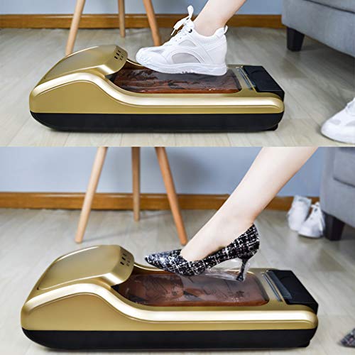 Película desechable para zapatos para oficina en casa, máquina de laminación para pies con carcasa de material ABS, diseño de esponja (membrana de zapatos, 600 unidades), plástico abs, Rojo, C